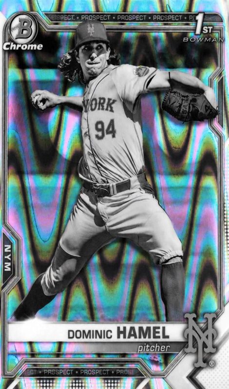 Dominic Hamel, 2021 Bowman Draft Chrome Baseball