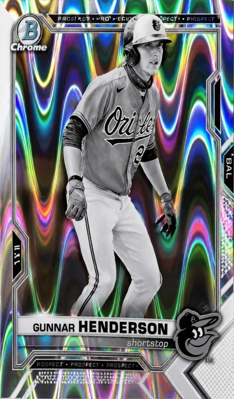Gunnar Henderson, 2021 Bowman Draft Chrome Baseball
