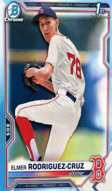 Elmer Rodriguez-Cruz, 2021 Bowman Draft Chrome Baseball