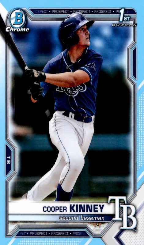 Cooper Kinney, 2021 Bowman Draft Chrome Baseball