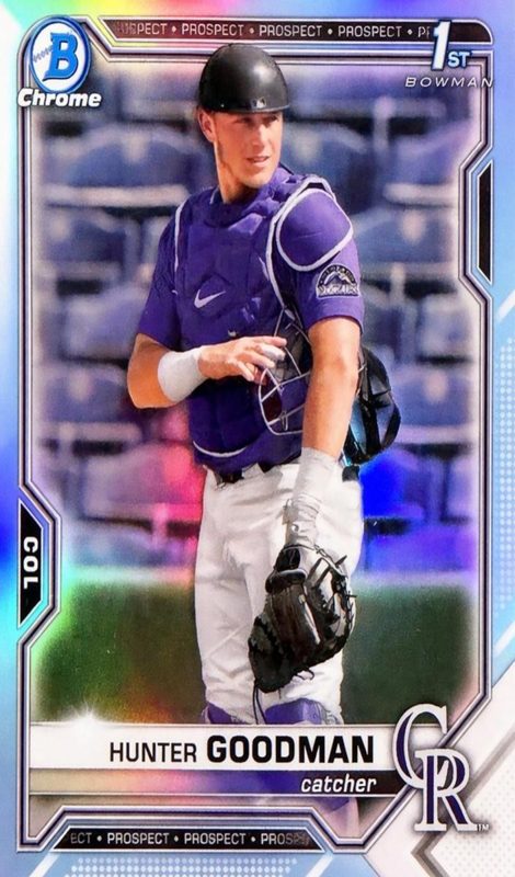 Hunter Goodman, 2021 Bowman Draft Chrome Baseball