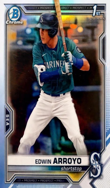 Edwin Arroyo, 2021 Bowman Draft Chrome Baseball