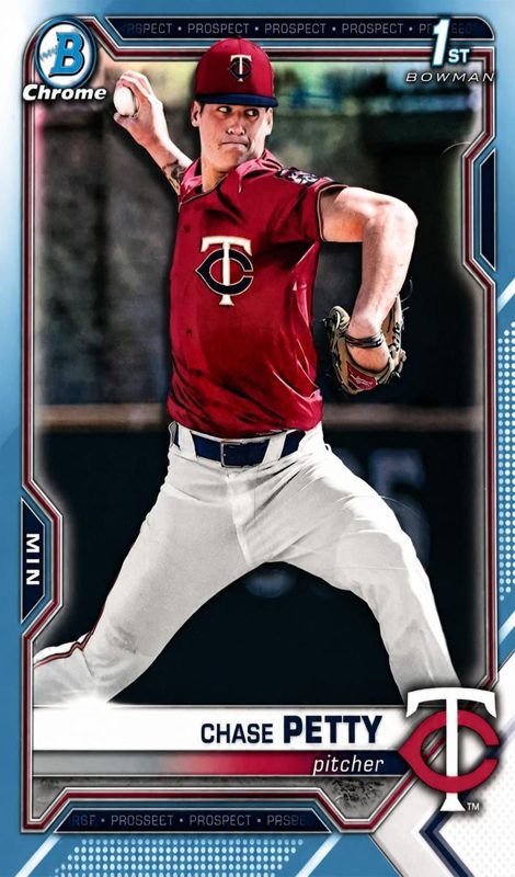Chase Petty, 2021 Bowman Draft Chrome Baseball
