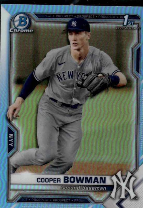 Cooper Bowman, 2021 Bowman Draft Chrome Baseball