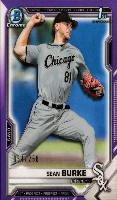 Sean Burke, 2021 Bowman Draft Chrome Baseball
