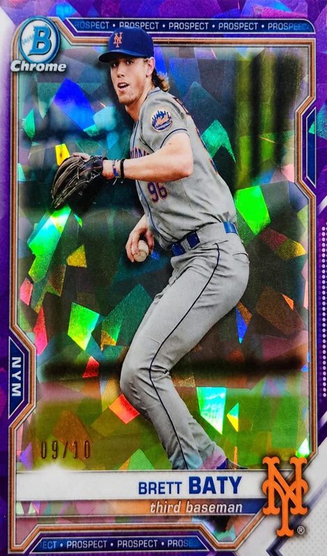 Brett Baty, 2021 Bowman Draft Chrome Baseball