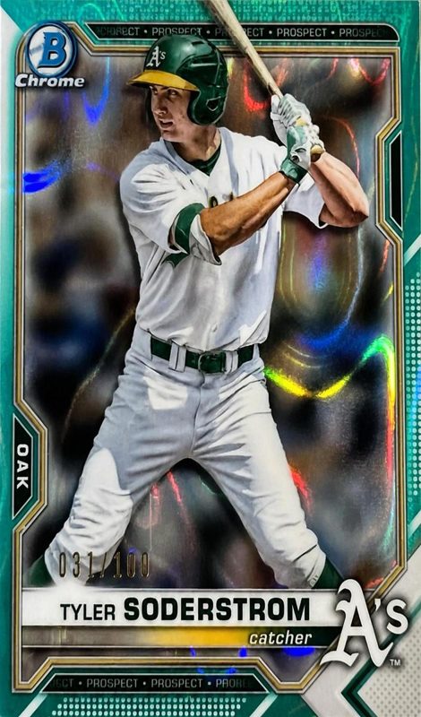 Tyler Soderstrom, 2021 Bowman Draft Chrome Baseball