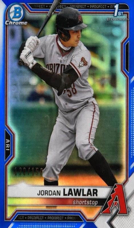 Jordan Lawlar, 2021 Bowman Draft Chrome Baseball