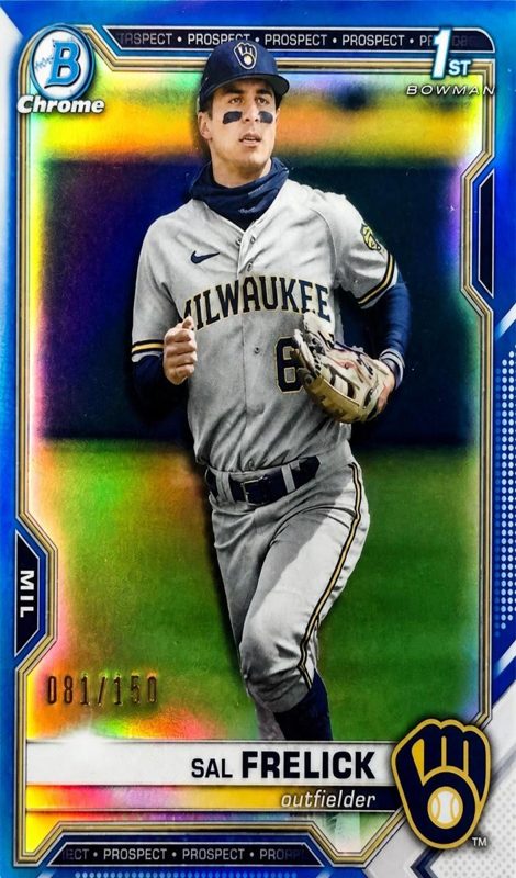 Sal Frelick, 2021 Bowman Draft Chrome Baseball