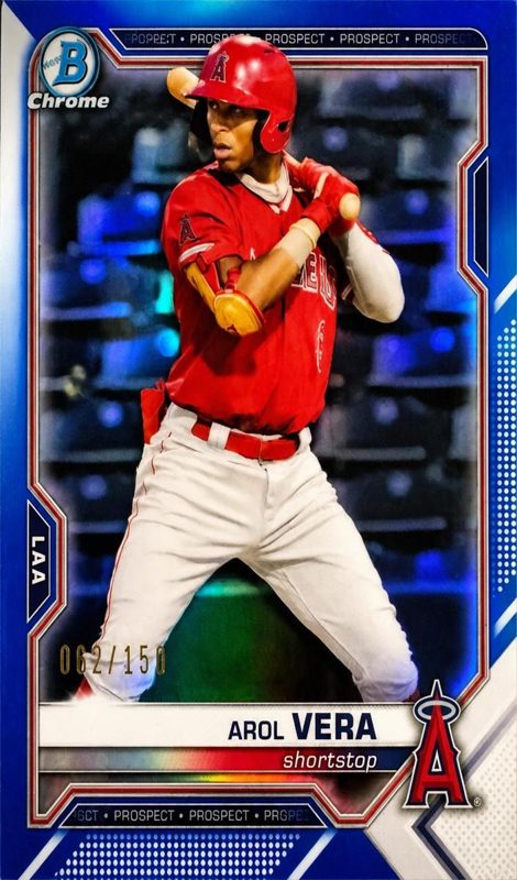 Arol Vera, 2021 Bowman Draft Chrome Baseball
