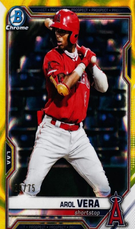 Arol Vera, 2021 Bowman Draft Chrome Baseball
