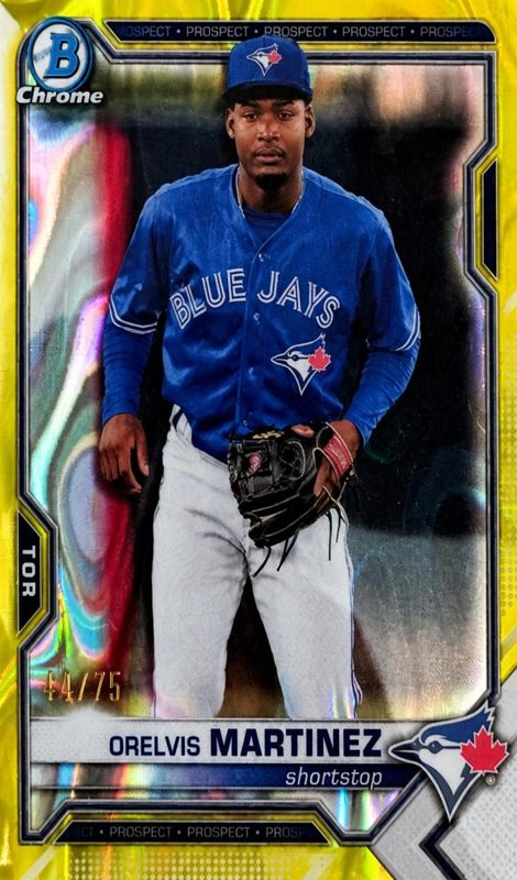 Orelvis Martinez, 2021 Bowman Draft Chrome Baseball