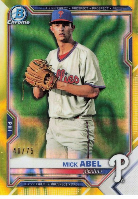 Mick Abel, 2021 Bowman Draft Chrome Baseball