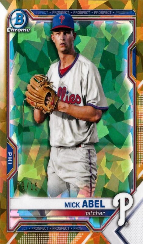 Mick Abel, 2021 Bowman Draft Chrome Baseball