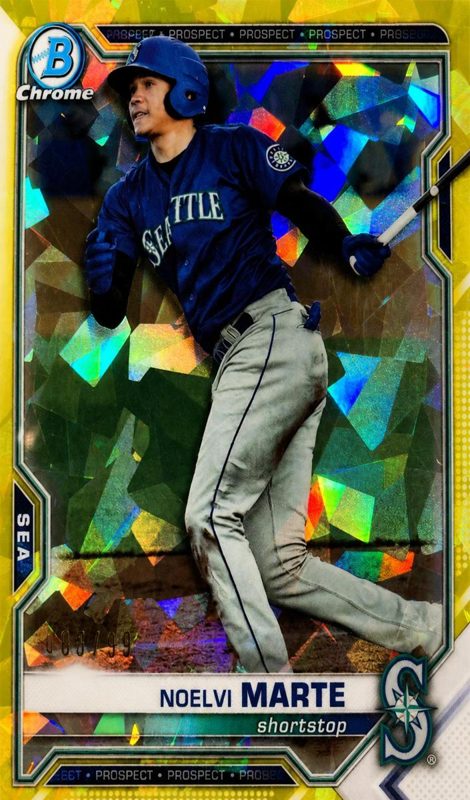 Noelvi Marte, 2021 Bowman Draft Chrome Baseball