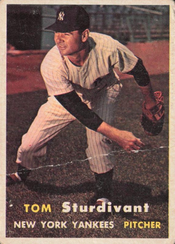 Tom Sturdivant, 1957 Topps Baseball
