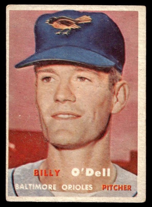 Billy O'Dell, 1957 Topps Baseball