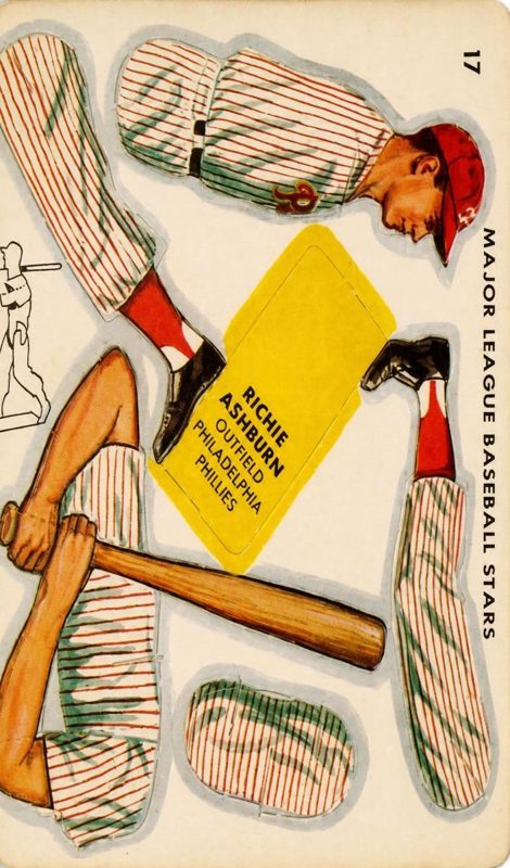 Richie Ashburn, 1957 Swift Meats Baseball