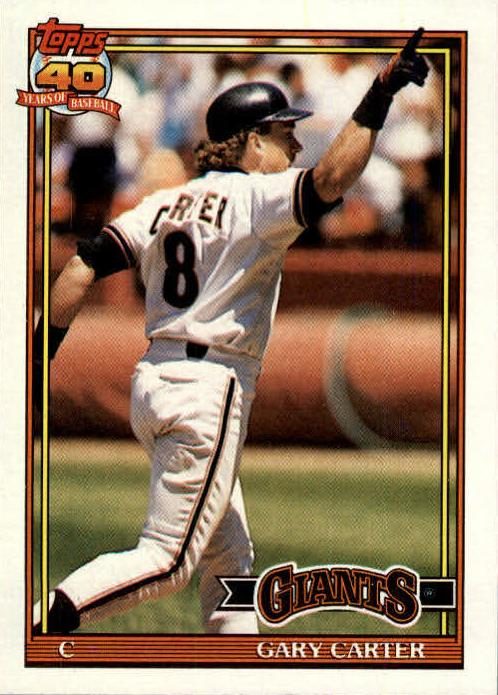 Gary Carter, 1991 Topps Baseball