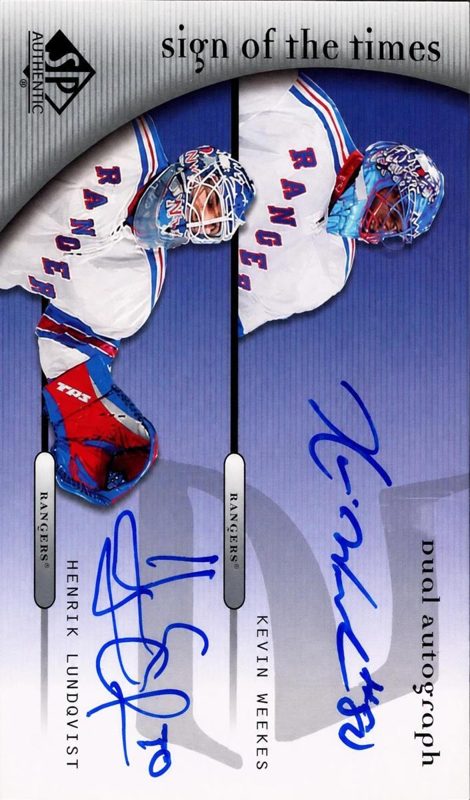 Henrik Lundqvist, 2005 SP Authentic Hockey
