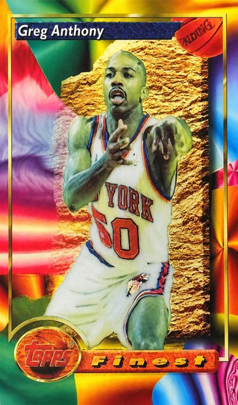 Greg Anthony, 1993 Topps Finest Basketball