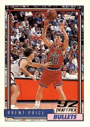 Brent Price, 1992 Topps Basketball