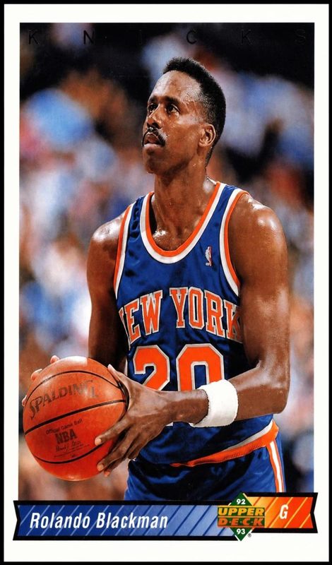 Rolando Blackman, 1992 Upper Deck Basketball