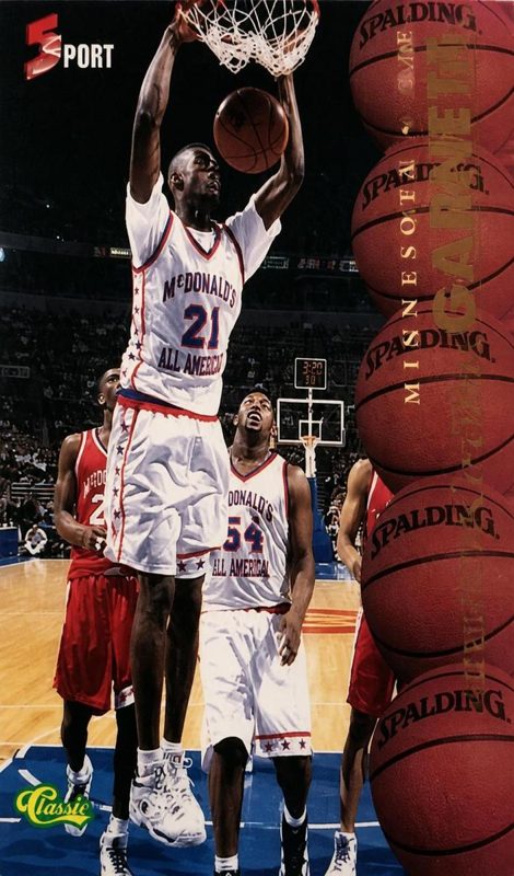 Kevin Garnett, 1995 Classic 5 Sport Basketball