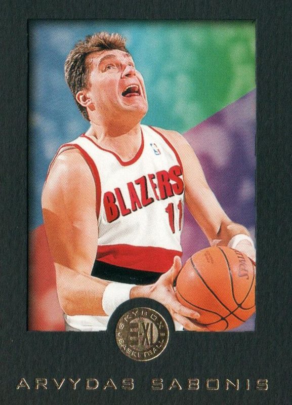 Arvydas Sabonis, 1995 Skybox E-XL Basketball