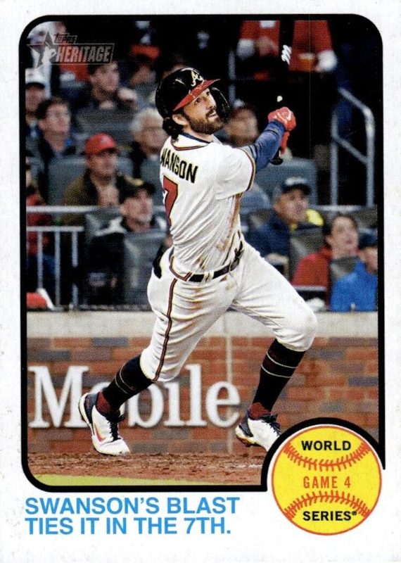 Dansby Swanson, 2022 Topps Heritage Baseball