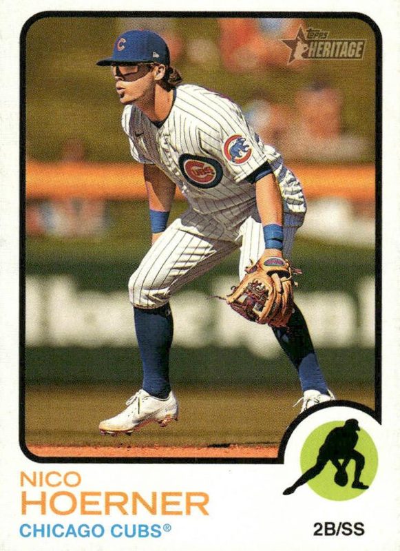 Nico Hoerner, 2022 Topps Heritage Baseball