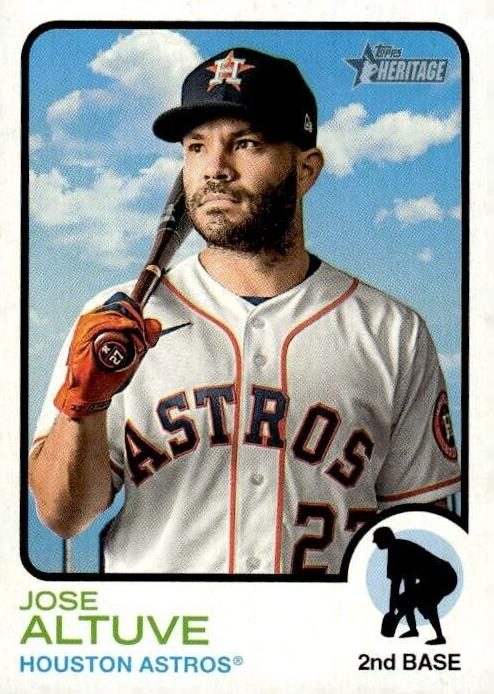 Jose Altuve, 2022 Topps Heritage Baseball