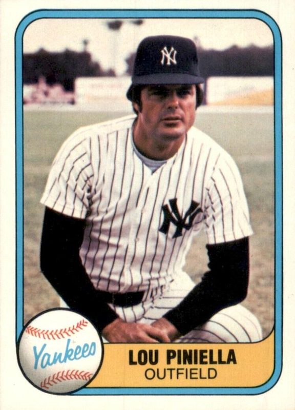 Lou Piniella, 1981 Fleer Baseball