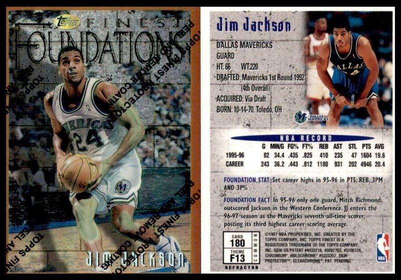 Jim Jackson, 1996 Topps Finest Basketball