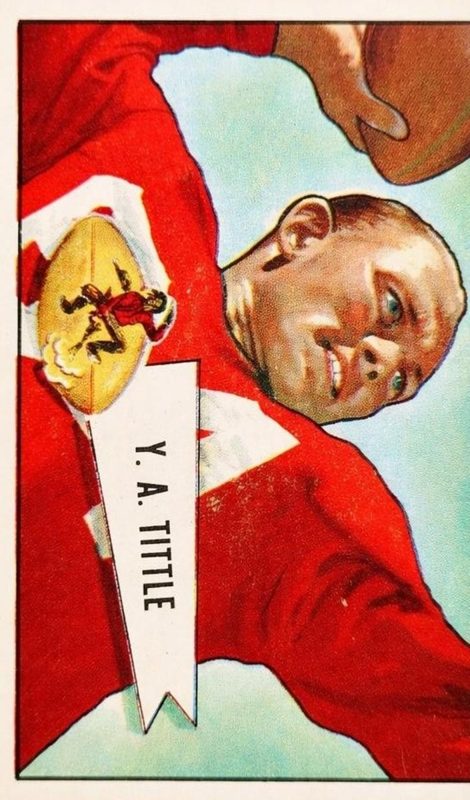 Y.A. Tittle, 1952 Bowman Large Football