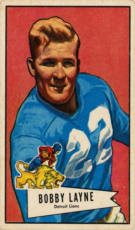 Bobby Layne, 1952 Bowman Large Football