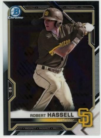 Robert Hassell, 2021 Bowman Chrome Prospects Baseball