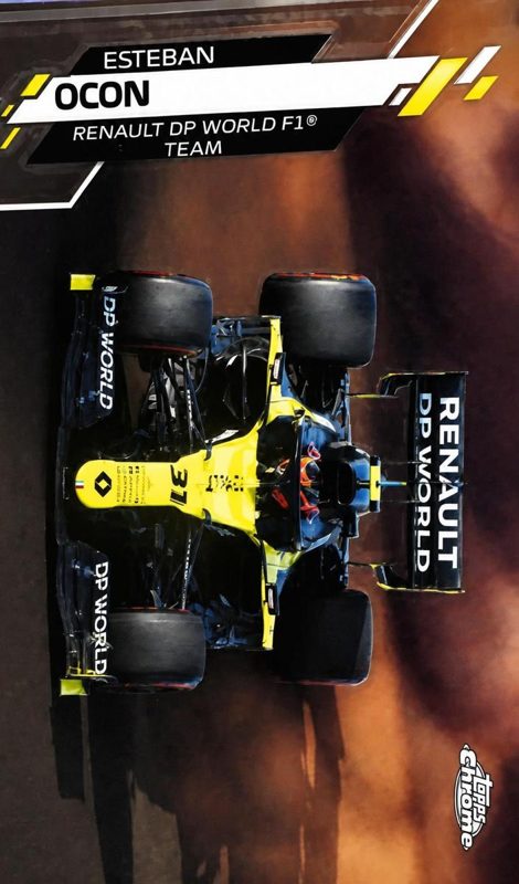 Esteban Ocon, 2020 Topps Chrome F1 Racing