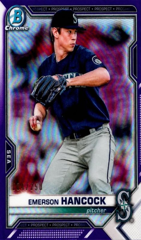 Emerson Hancock, 2021 Bowman Chrome Prospects Baseball