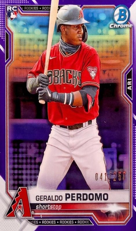 Geraldo Perdomo, 2021 Bowman Chrome Prospects Baseball