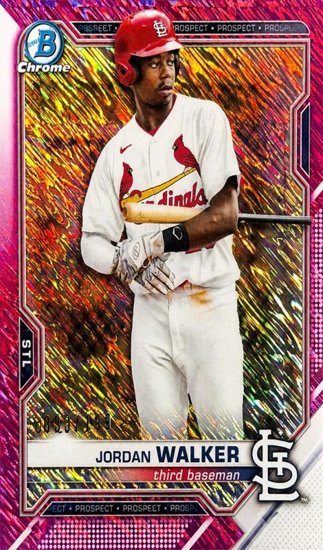 Jordan Walker, 2021 Bowman Chrome Prospects Baseball