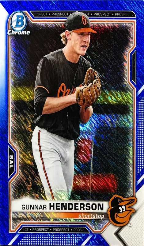 Gunnar Henderson, 2021 Bowman Chrome Prospects Baseball