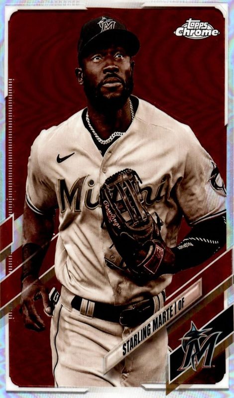 Starling Marte, 2021 Topps Chrome Baseball