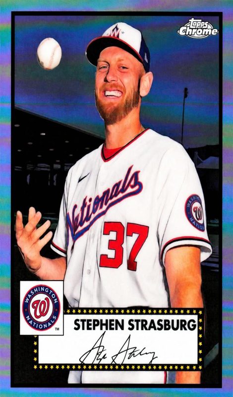 Stephen Strasburg, 2021 Topps Chrome Baseball