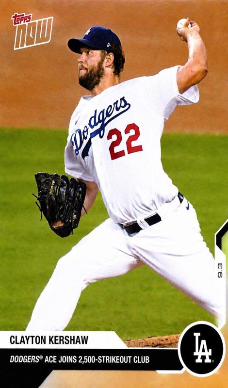 Clayton Kershaw, 2020 Topps Now Baseball