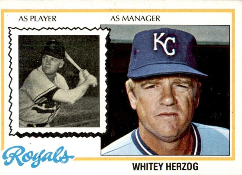 Whitey Herzog, 1978 Topps Baseball