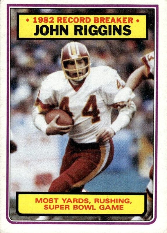 John Riggins, 1983 Topps Football