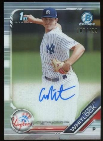 Garrett Whitlock, 2019 Bowman Chrome Prospects Baseball
