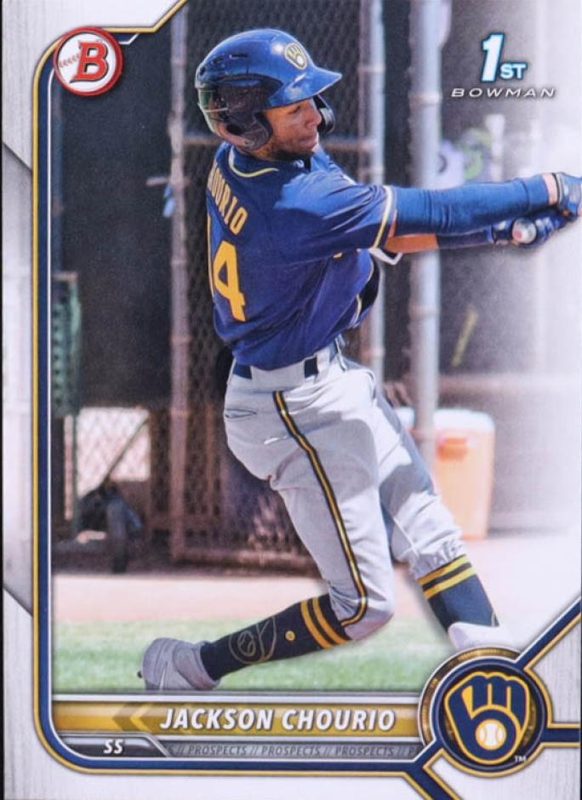 Jackson Chourio, 2022 Bowman Prospects Baseball