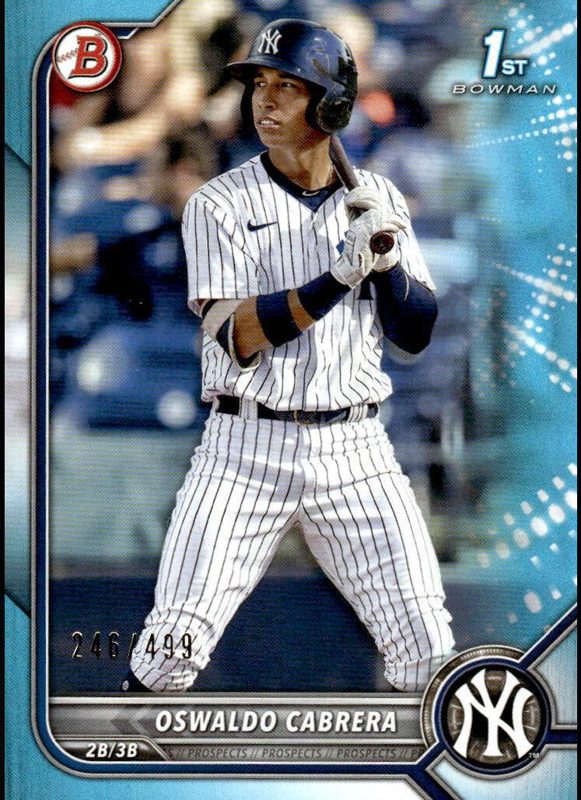 Oswaldo Cabrera, 2022 Bowman Prospects Baseball